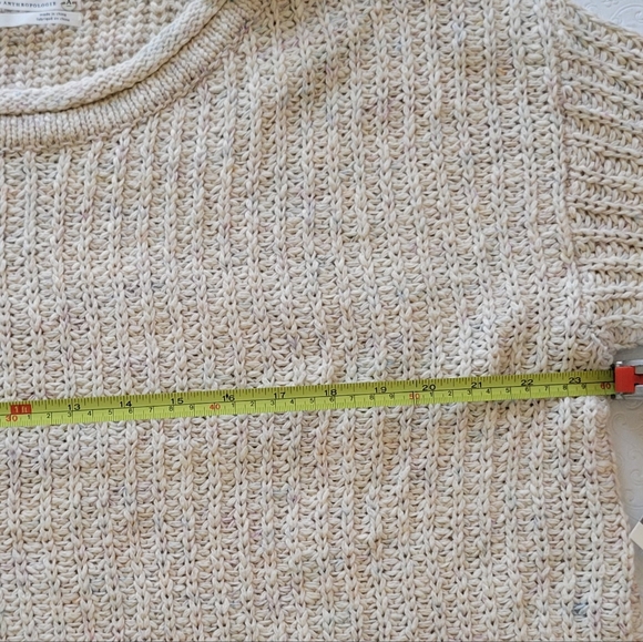 Anthropologie cable sweater women's size Medium cream nwt - Picture 5 of 14